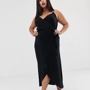 ASOS DESIGN Curve cami wrap maxi dress